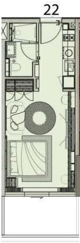 0 BR layout at Cove Edition 6