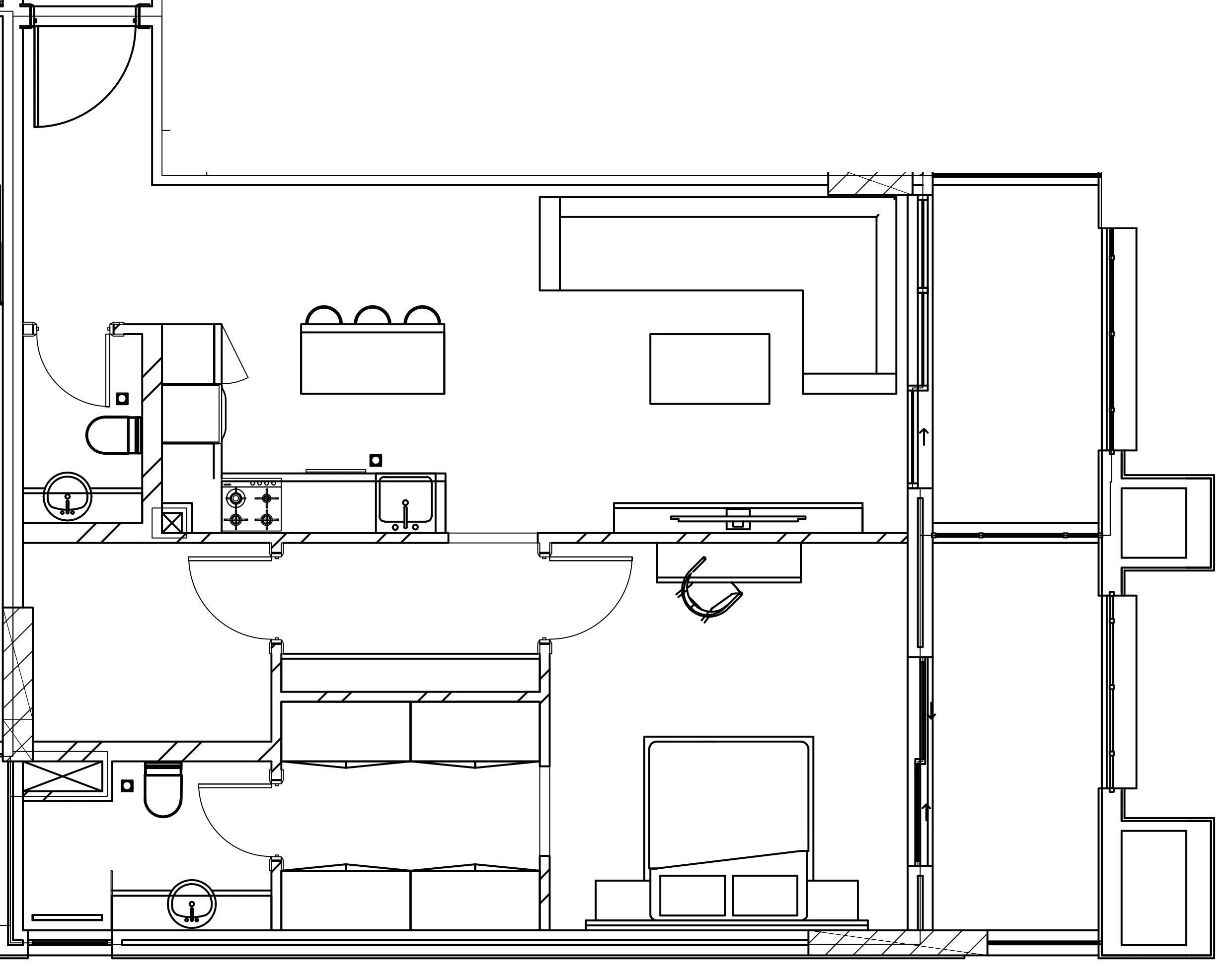 1 BR layout at Berkeley Square