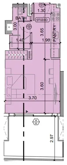 0 BR layout at Binghatti Etherea