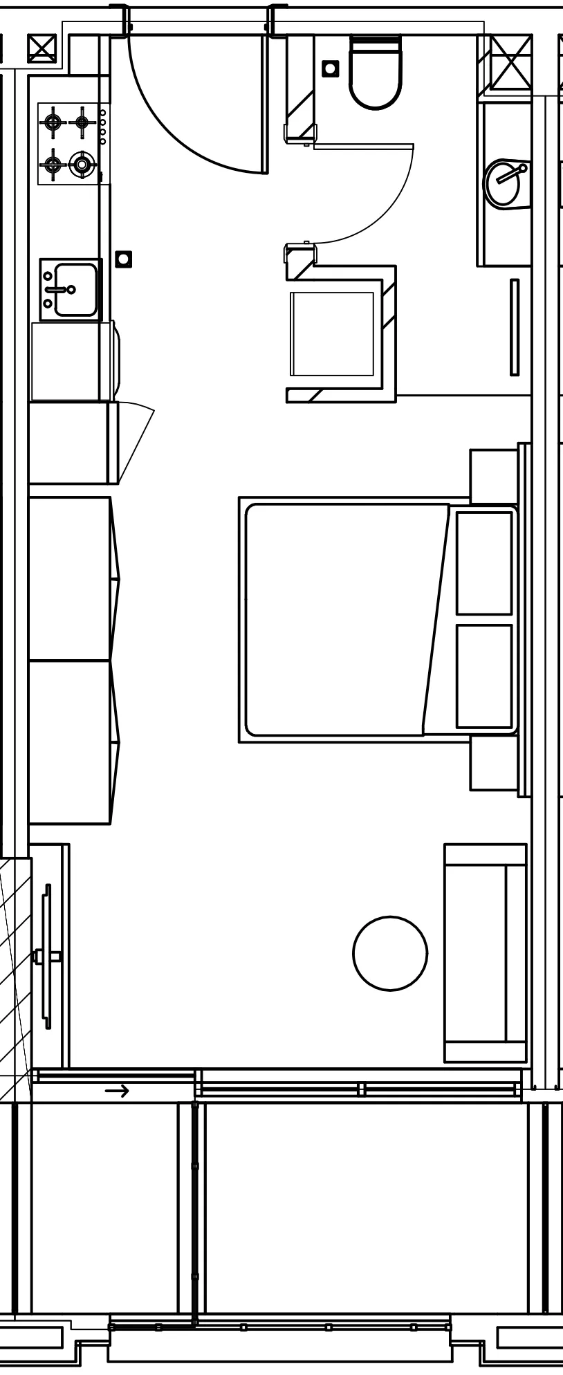 0 BR layout at Berkeley Square