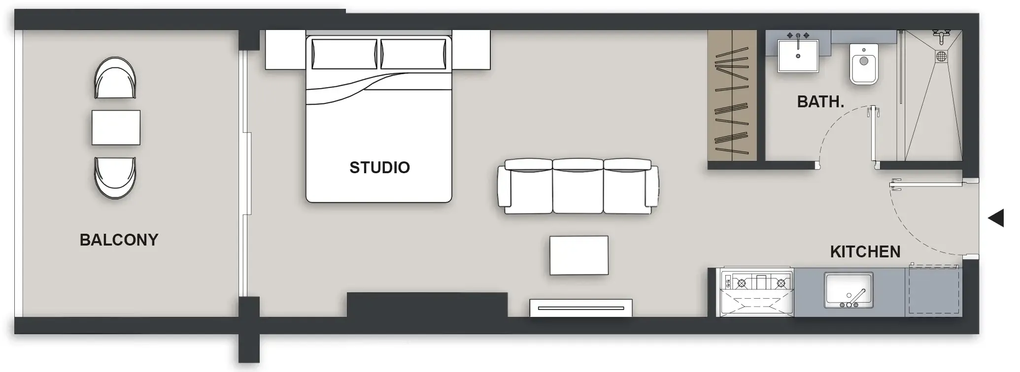 0 BR layout at Maison Elysee III