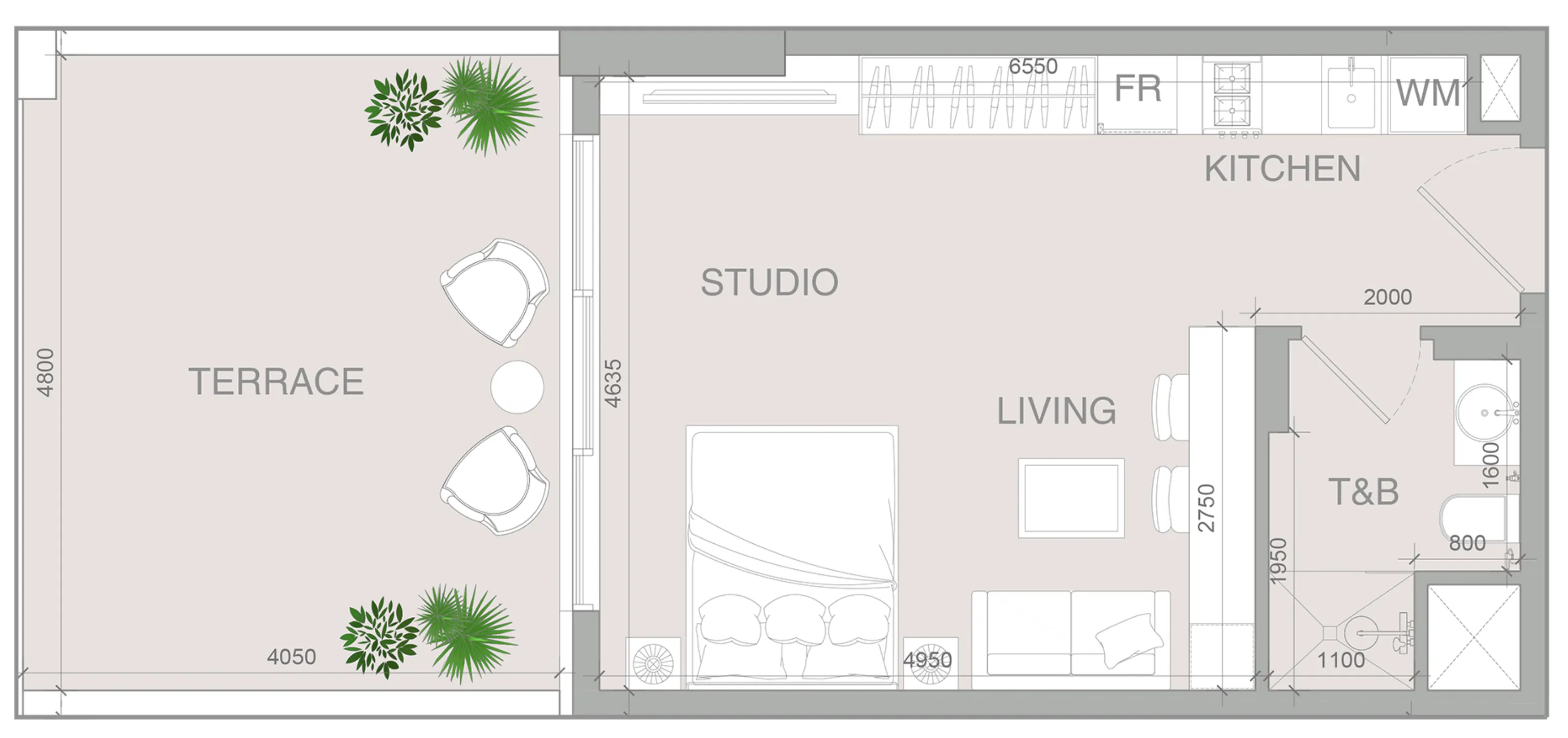 0 BR layout at VERDAN1A 4