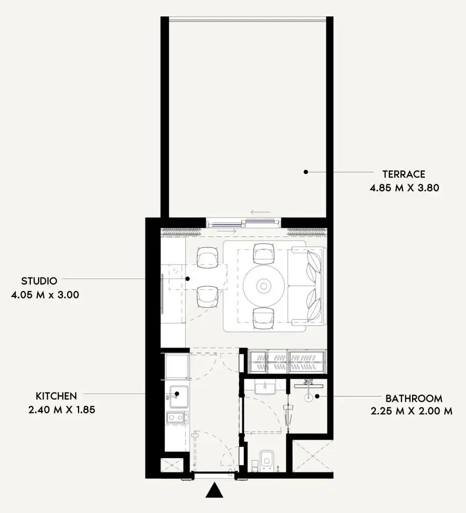 0 BR layout at Azizi Lina