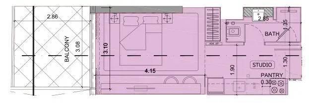 0 BR layout at Project Maybach