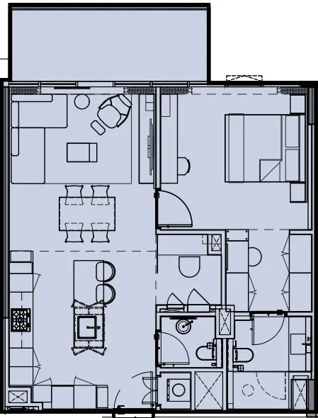 1 BR layout at Wynwood by Imtiaz