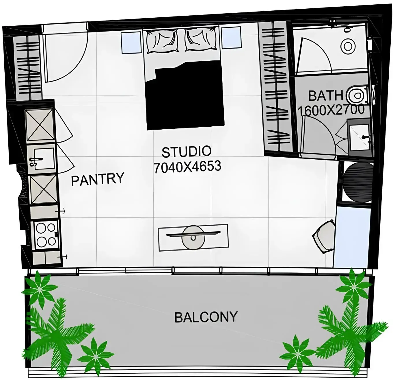 0 BR layout at The Community Sports Arena