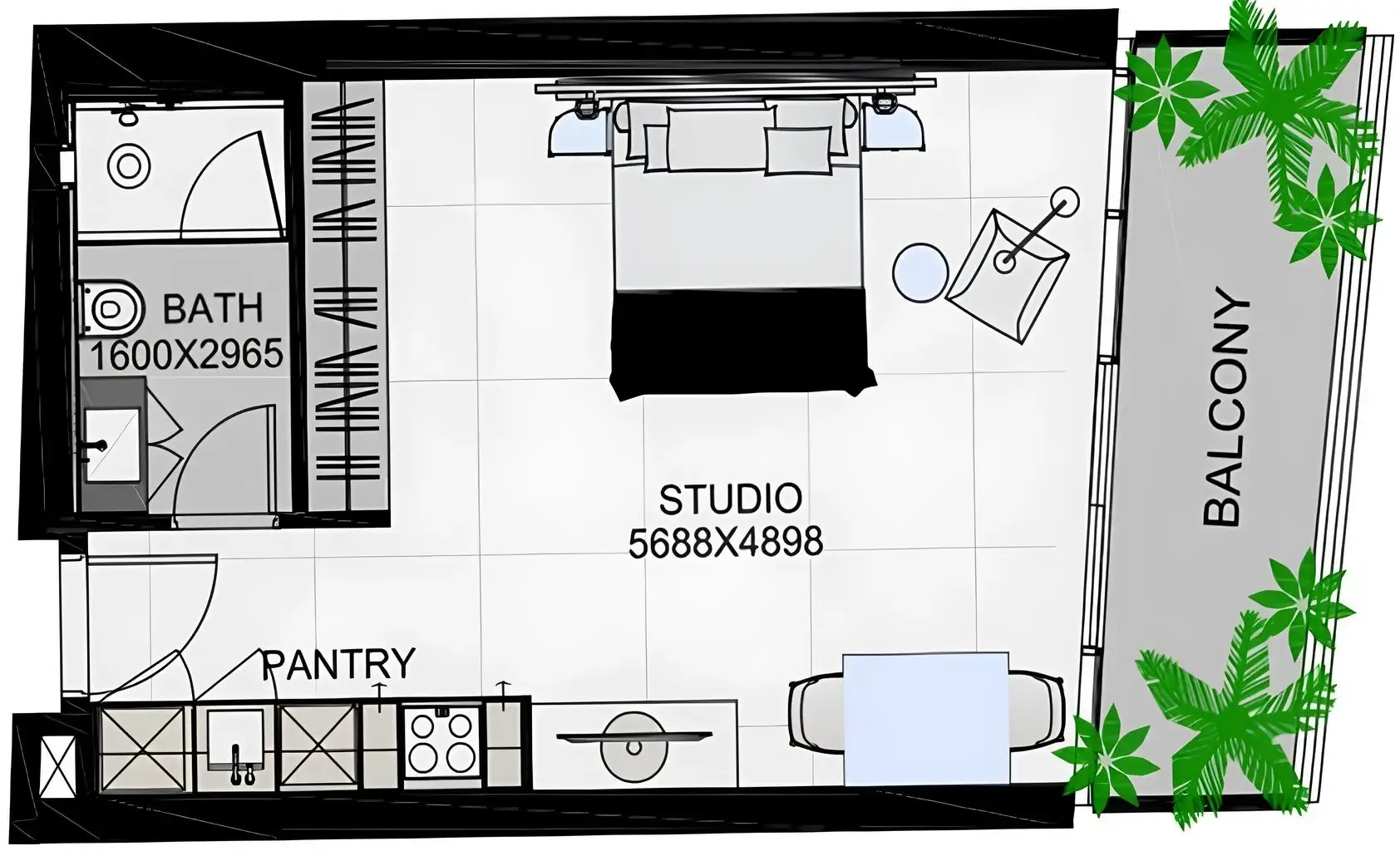 0 BR layout at The Community Sports Arena