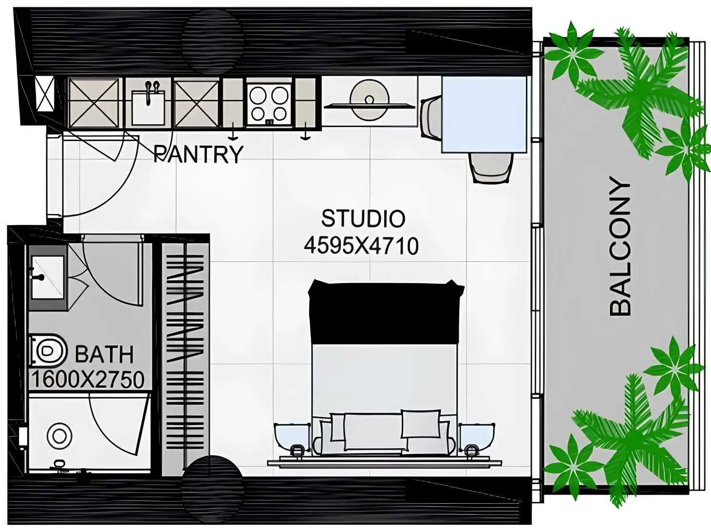 0 BR layout at The Community Sports Arena
