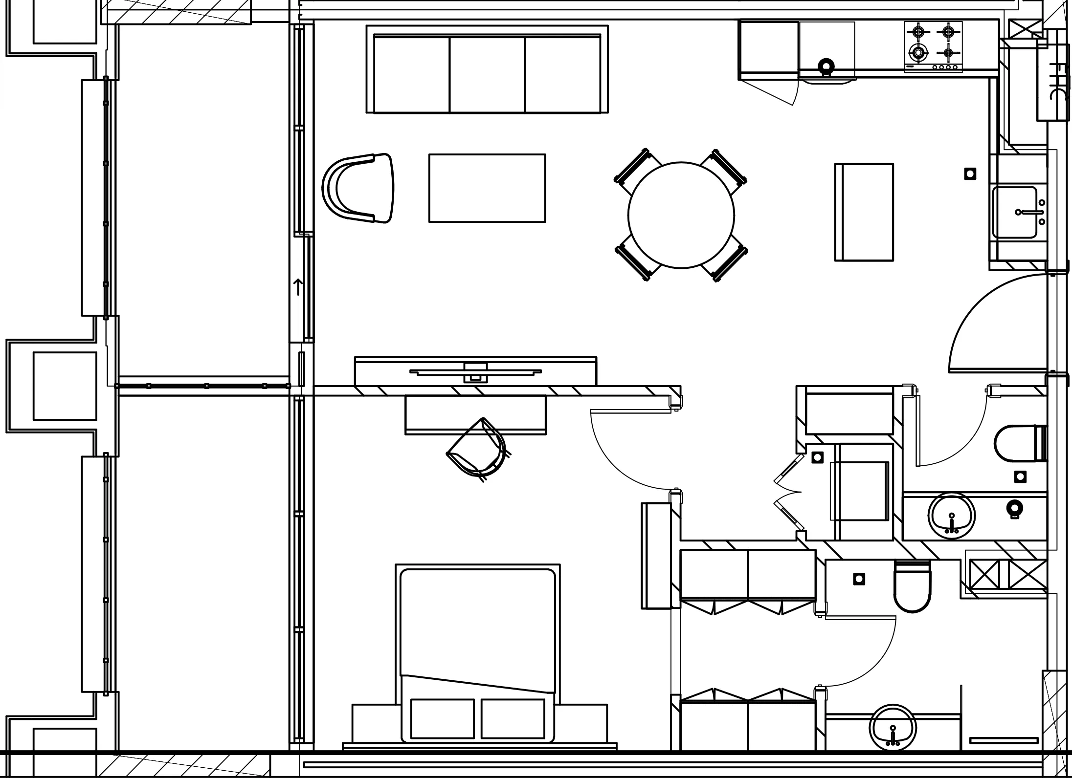 1 BR layout at Berkeley Square