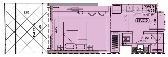 0 BR layout at Project Maybach