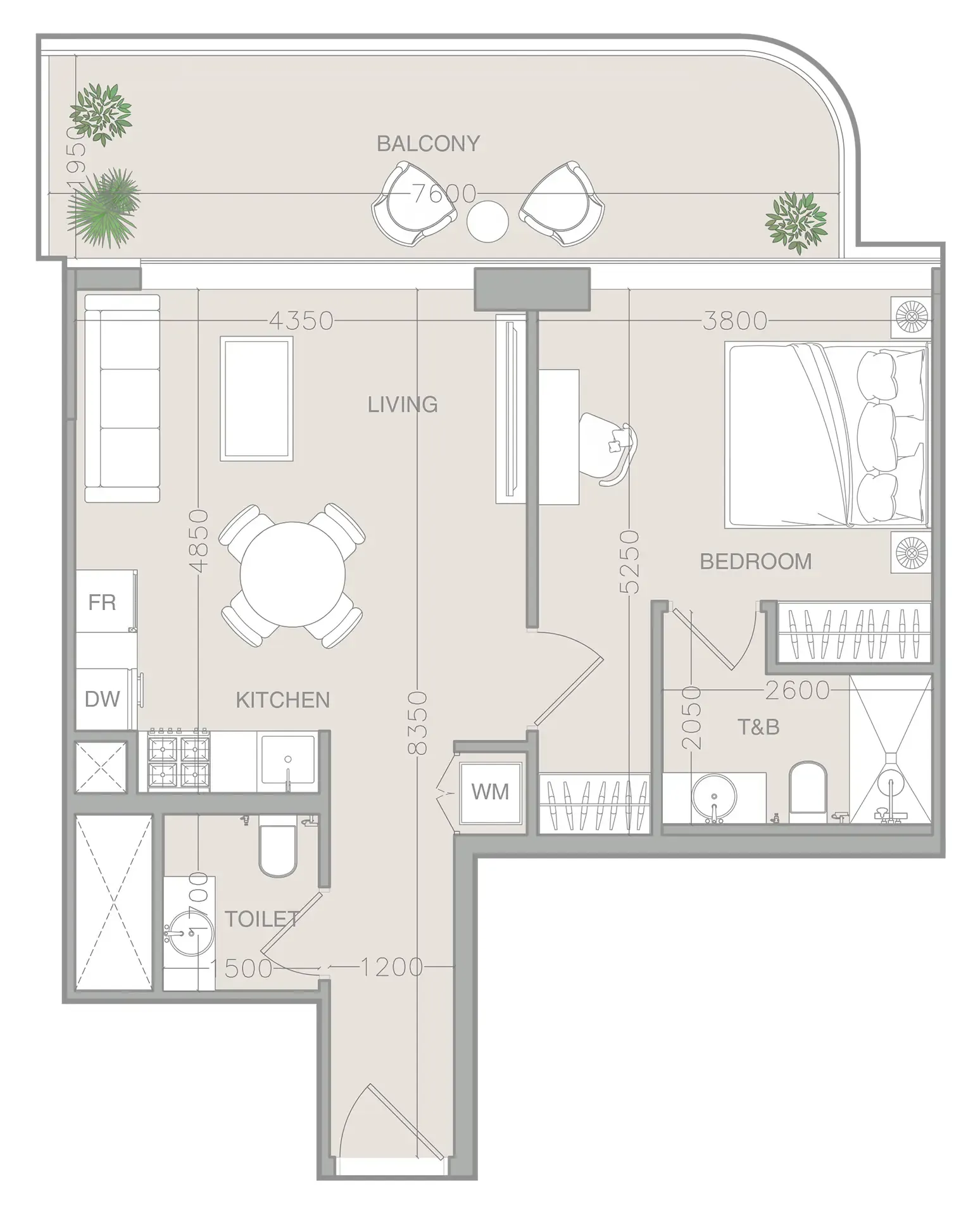 1 BR layout at ELAR1S Axis