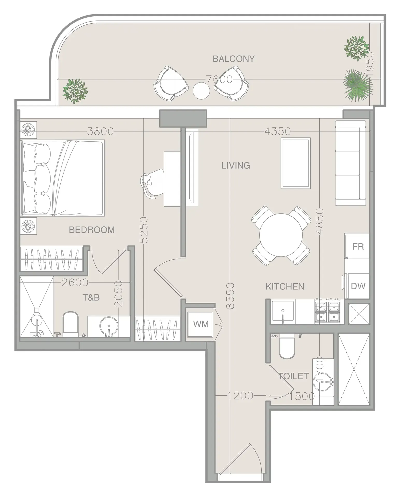 1 BR layout at ELAR1S Axis