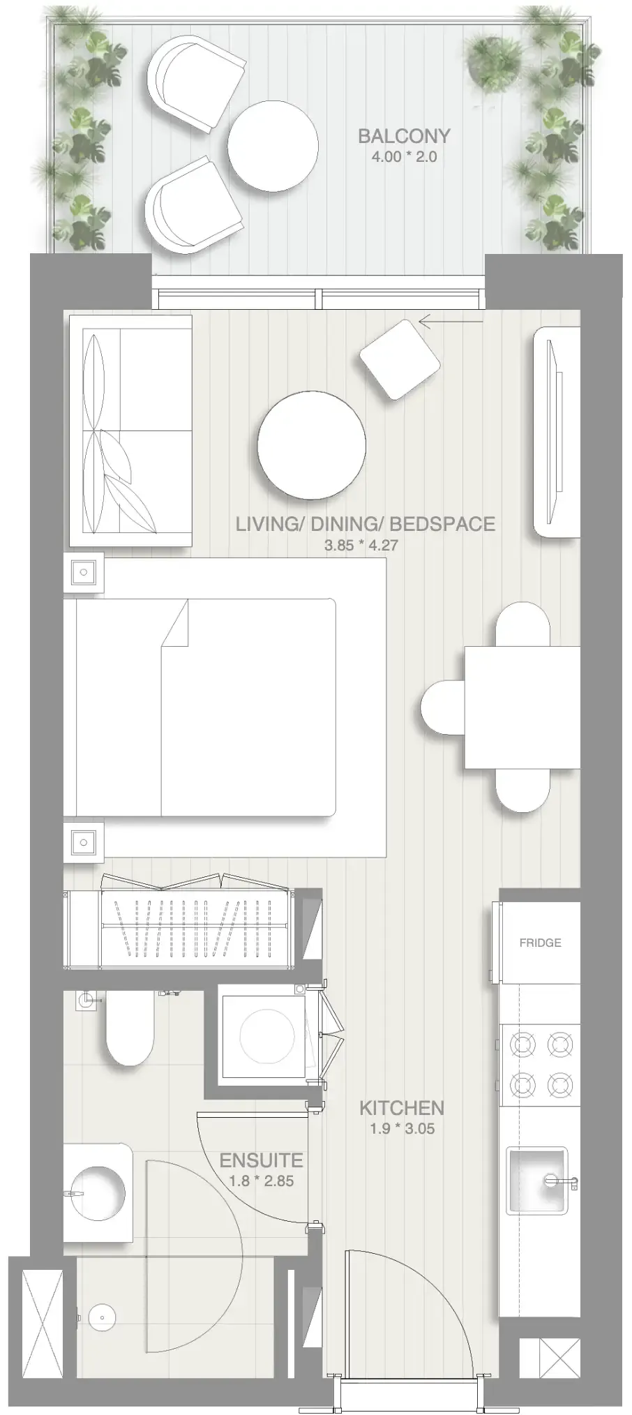 0 BR layout at Sol Levante