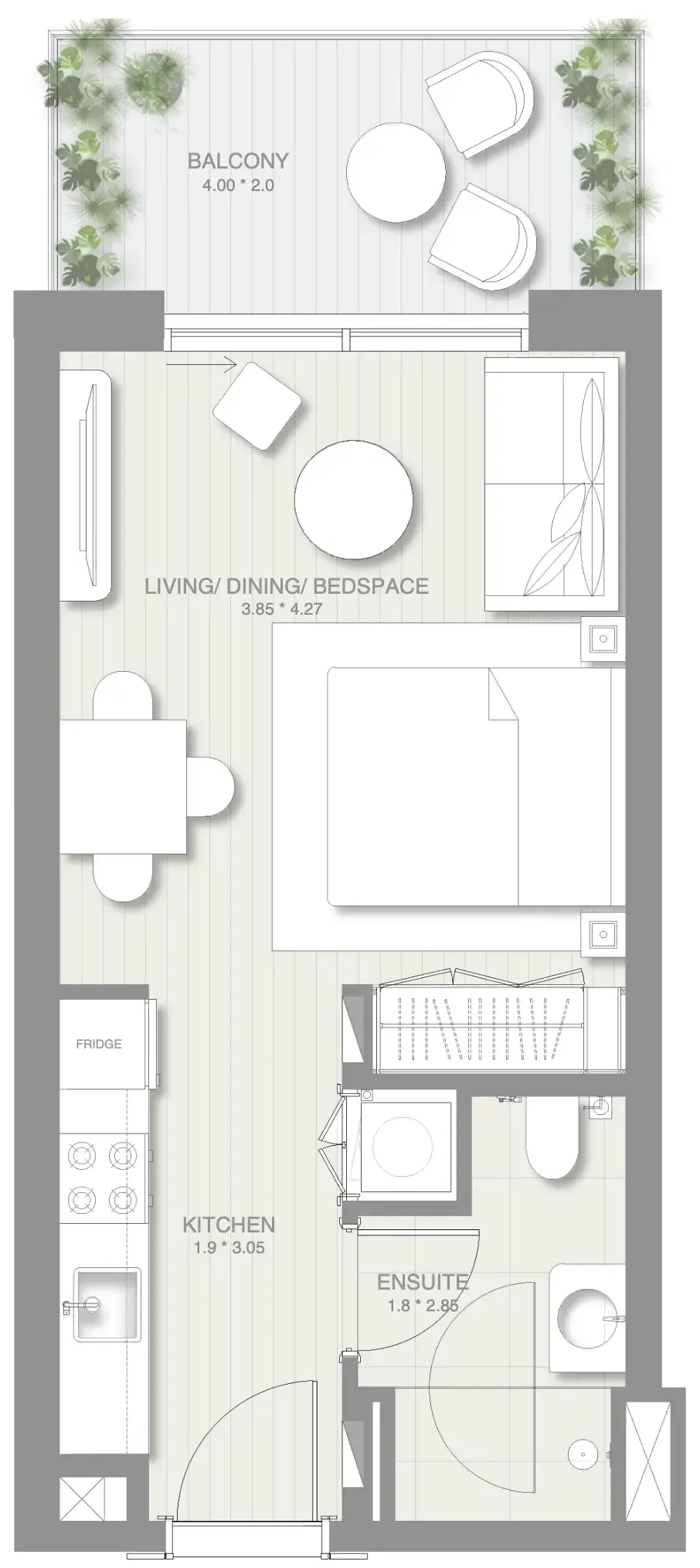 0 BR layout at Sol Levante