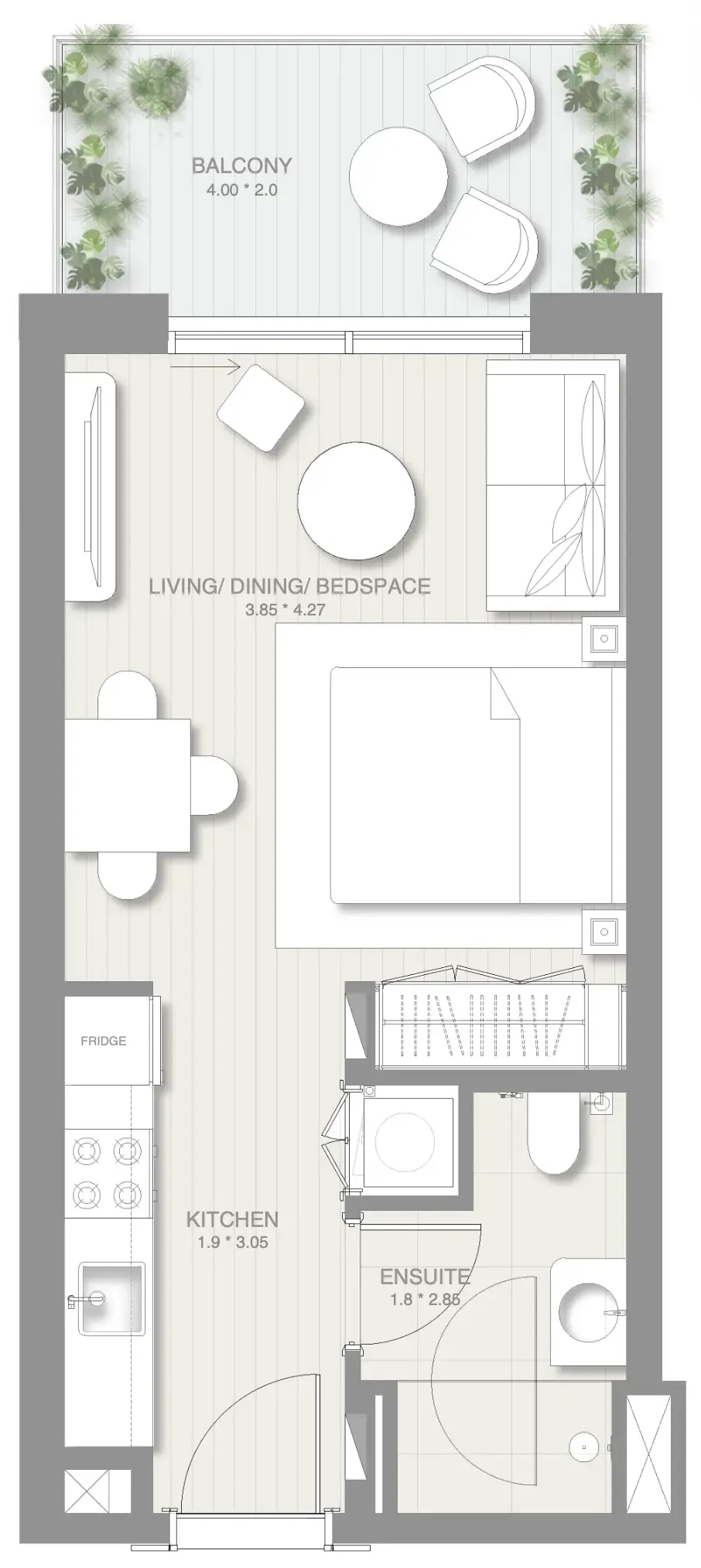 0 BR layout at Sol Levante