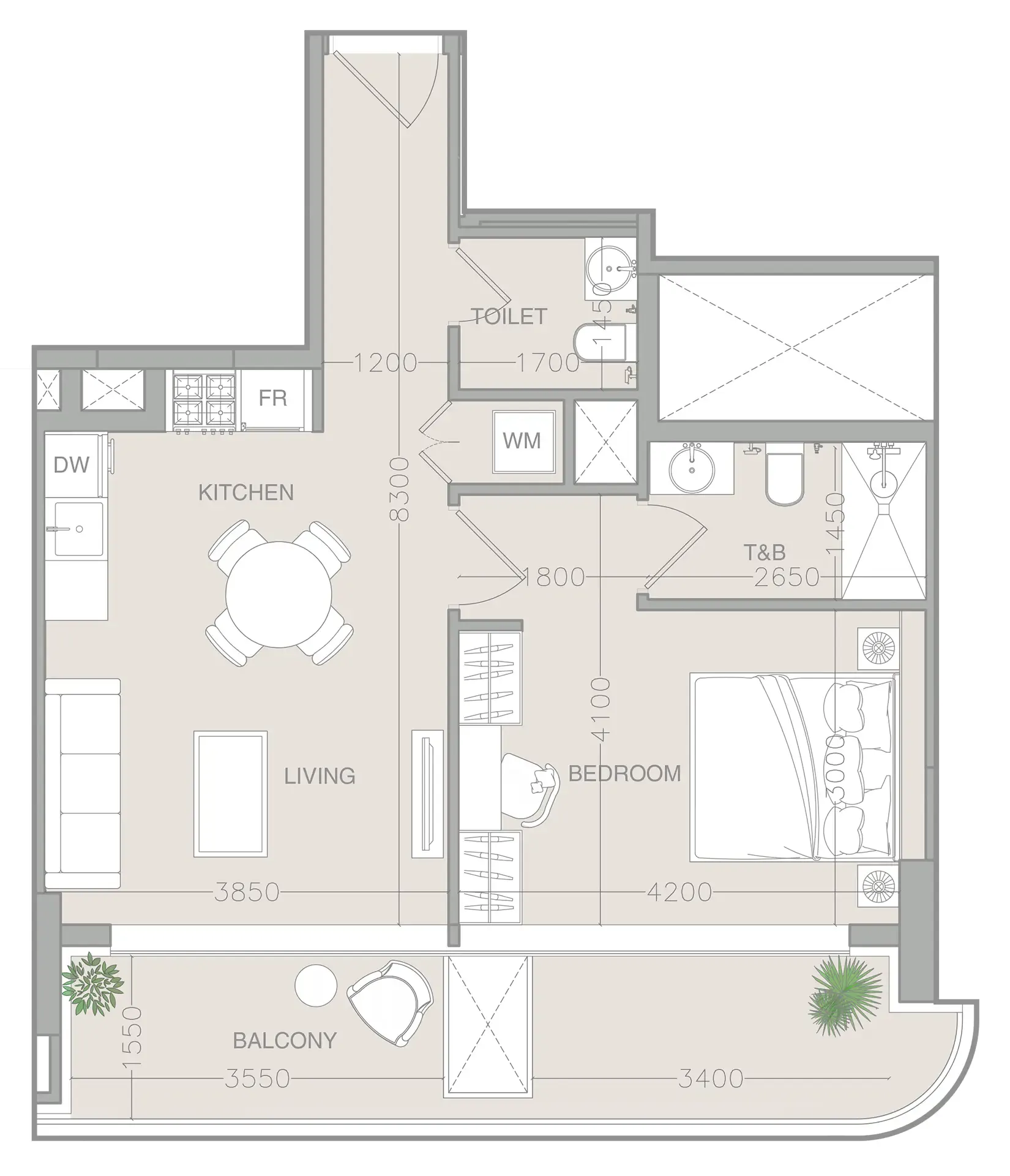 1 BR layout at ELAR1S Axis