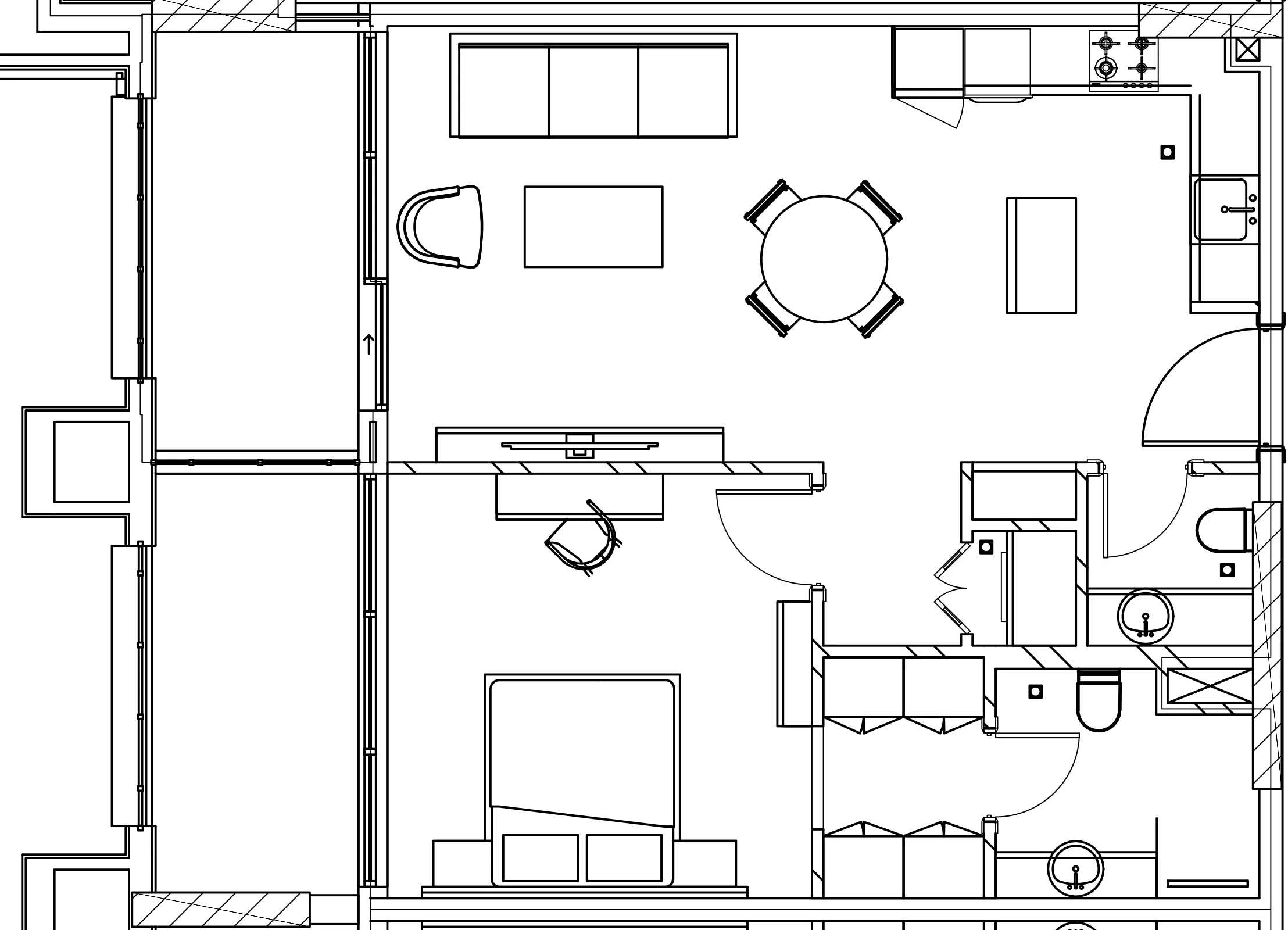 1 BR layout at Berkeley Square