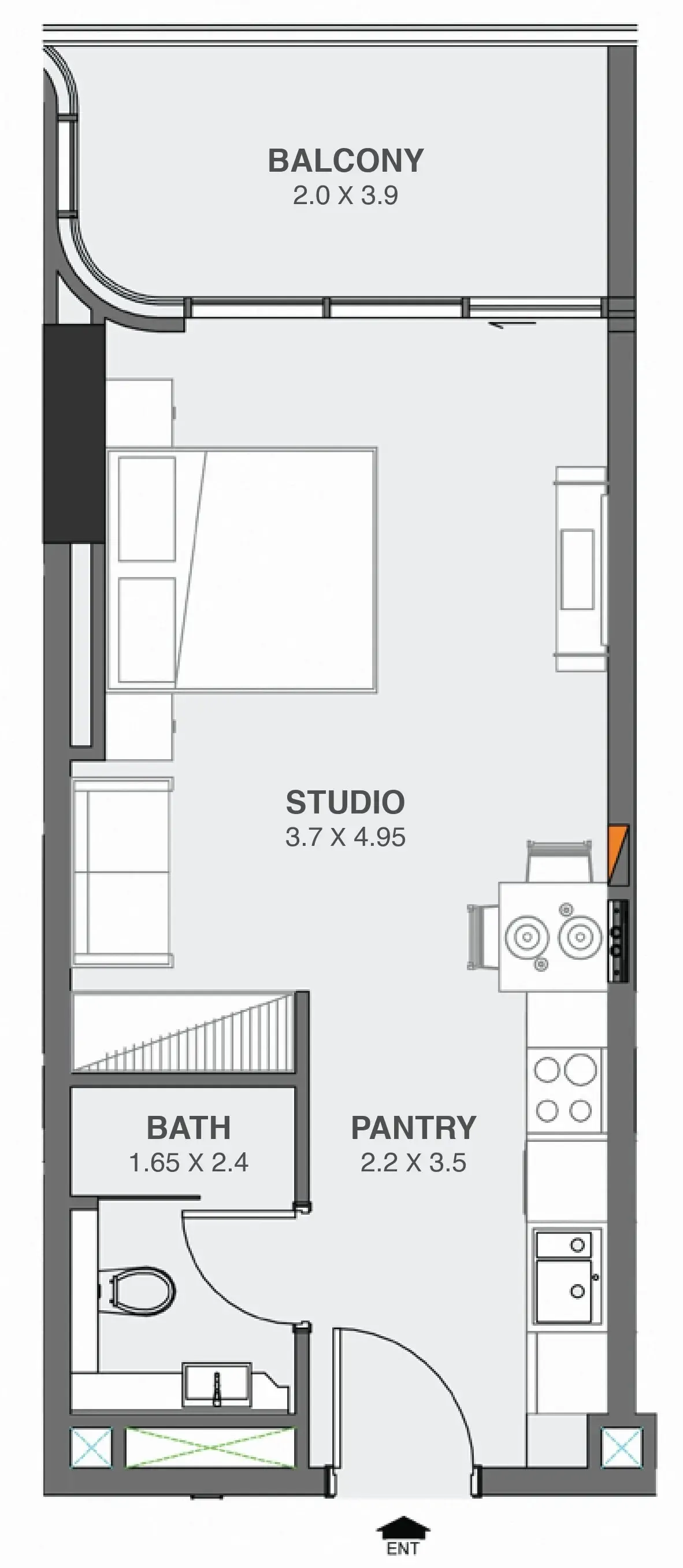 0 BR layout at Floarea Oasis