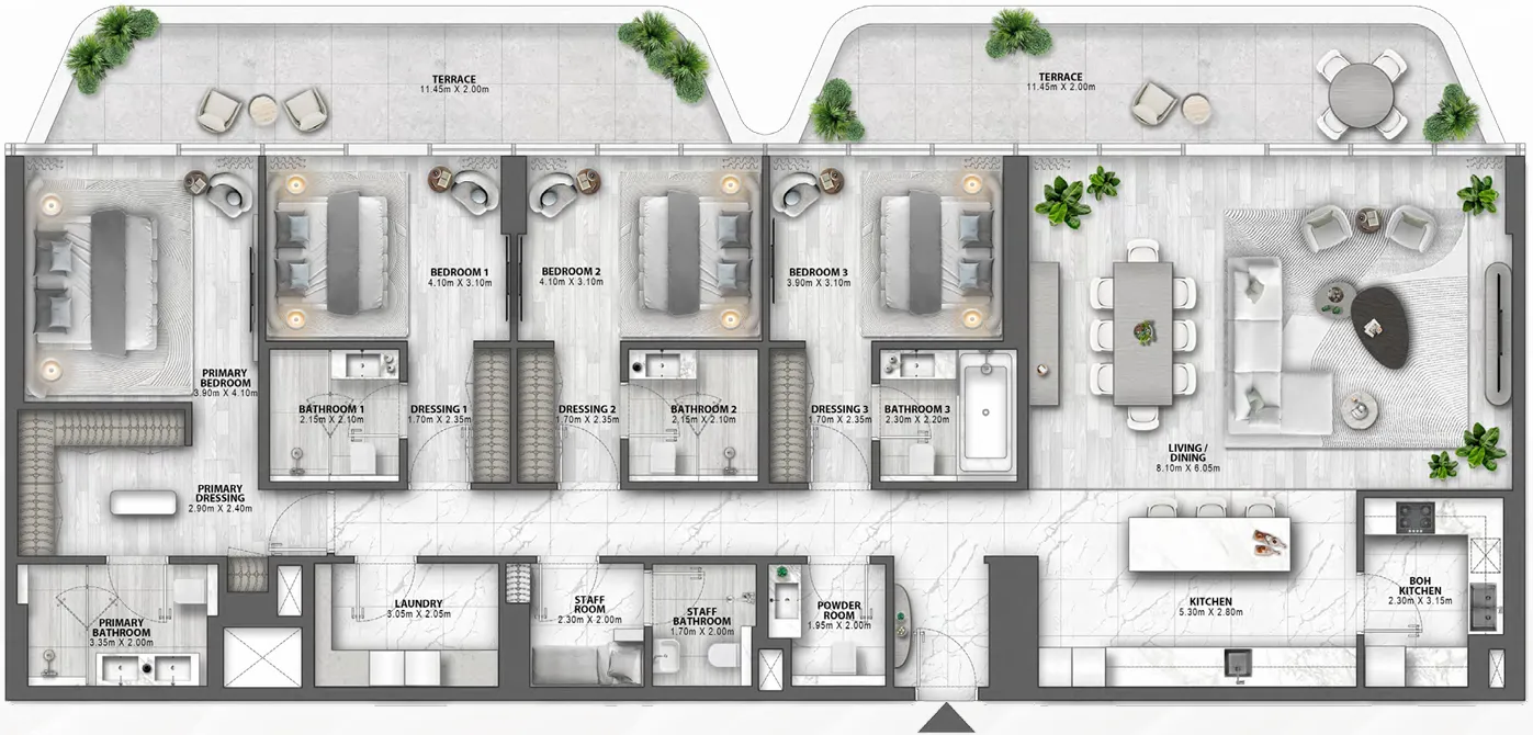 4 BR layout at Passo by Beyond