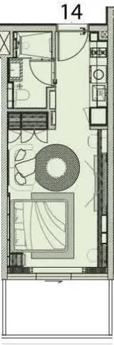 0 BR layout at Cove Edition 6