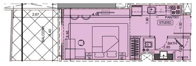 0 BR layout at Project Maybach