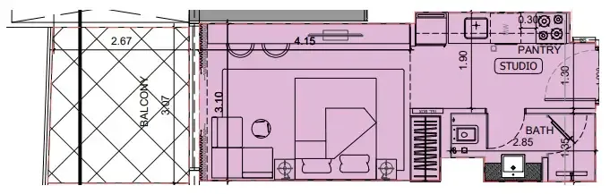 0 BR layout at Project Maybach