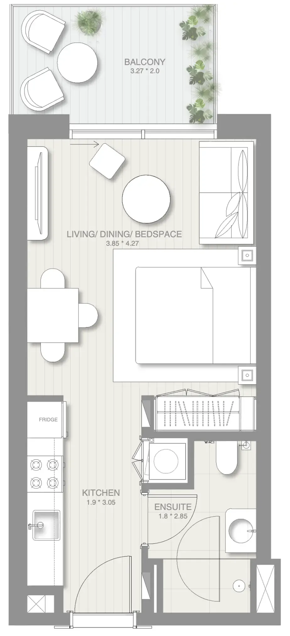 0 BR layout at Sol Levante