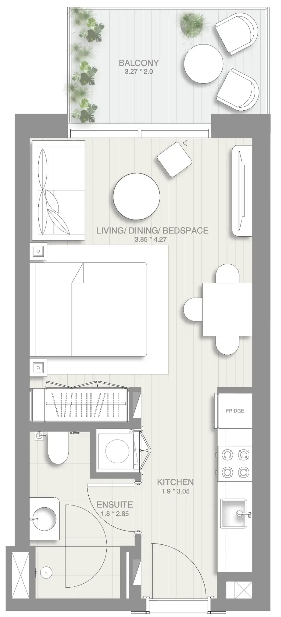 0 BR layout at Sol Levante