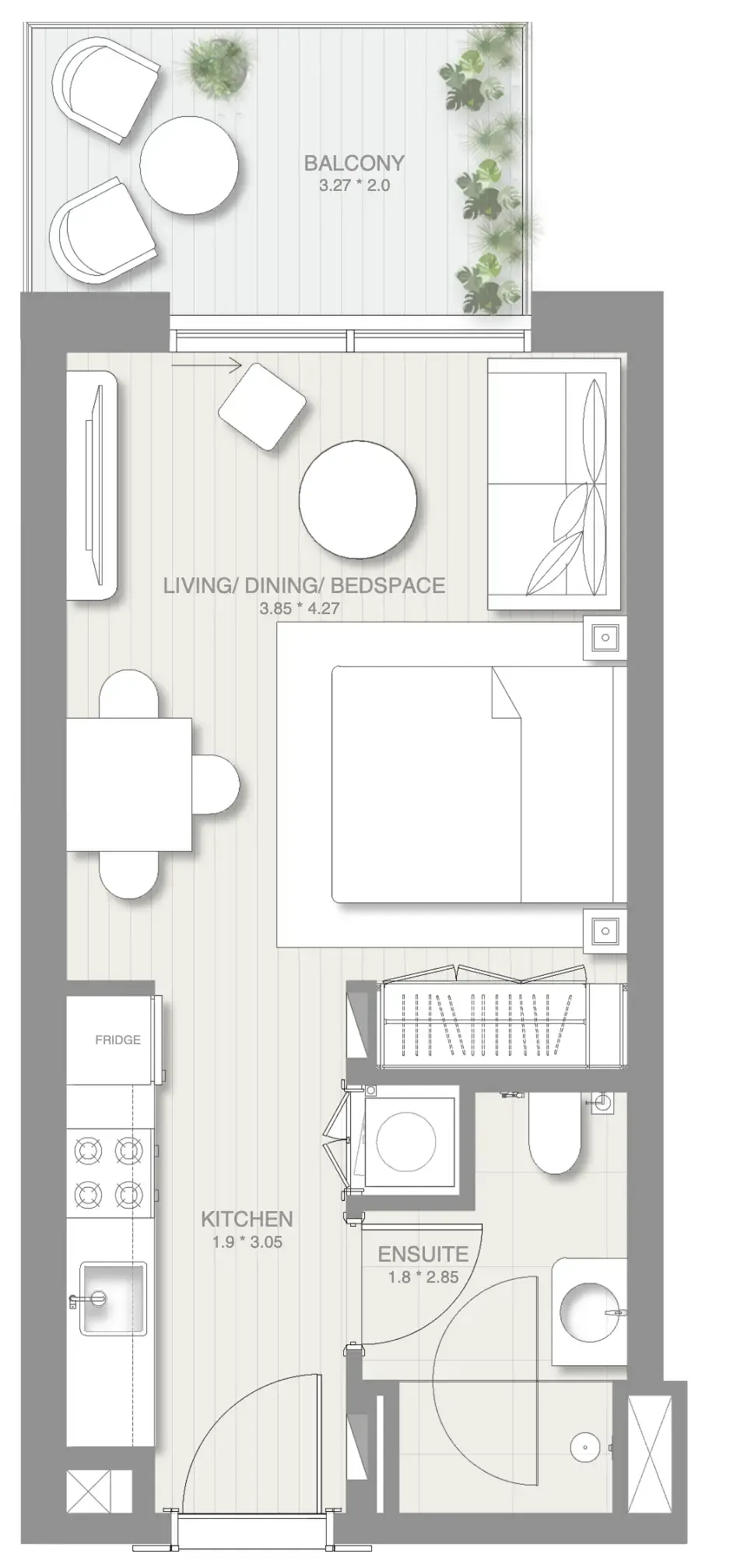 0 BR layout at Sol Levante