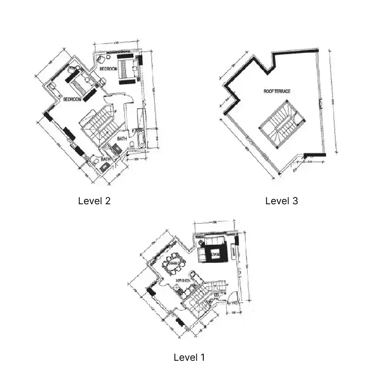 2 BR layout at Suburbia
