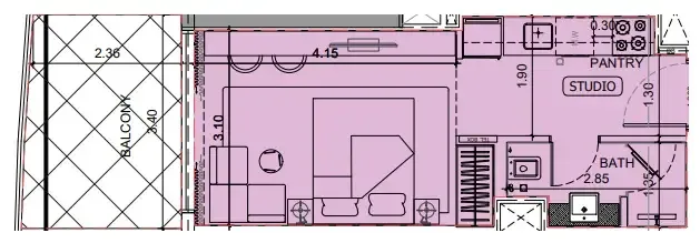 0 BR layout at Project Maybach