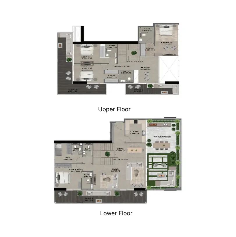 4 BR layout at Reef 999