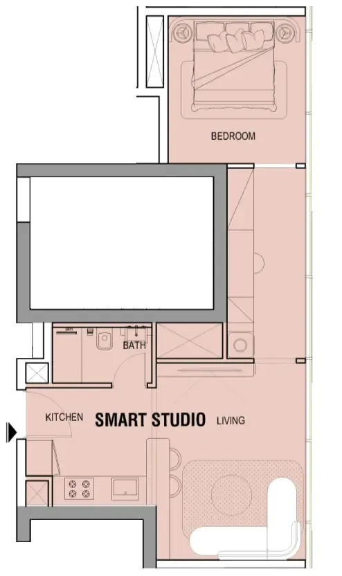 0 BR layout at Tresora by Wadan