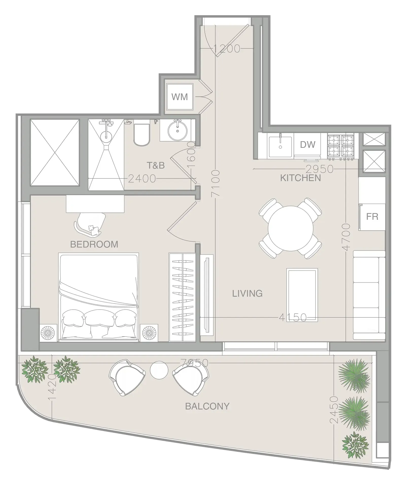 1 BR layout at ELAR1S Axis