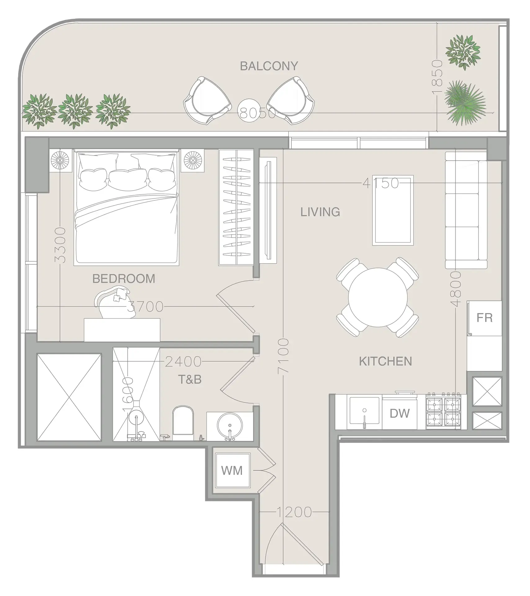 1 BR layout at ELAR1S Axis
