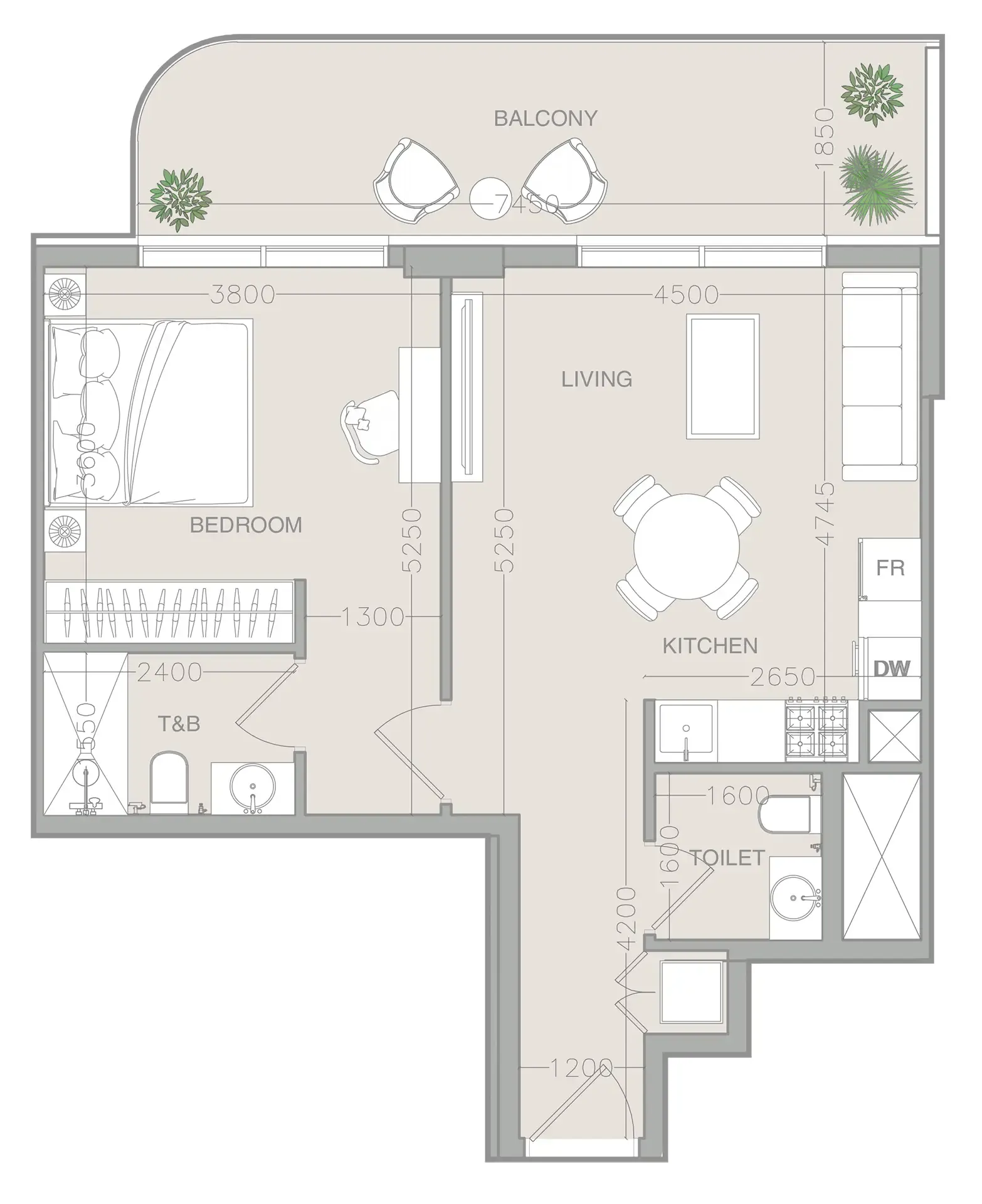 1 BR layout at ELAR1S Axis
