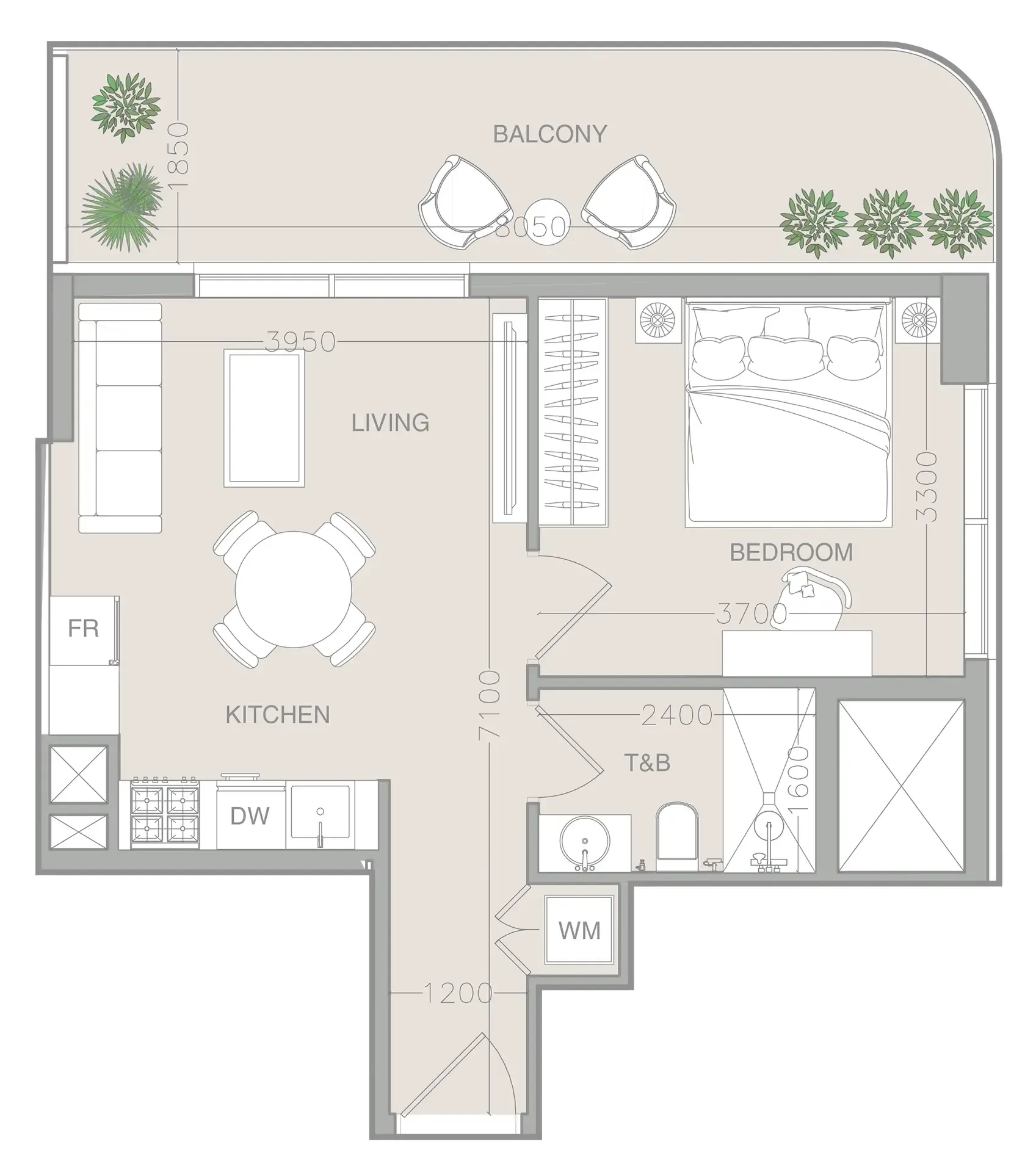 1 BR layout at ELAR1S Axis