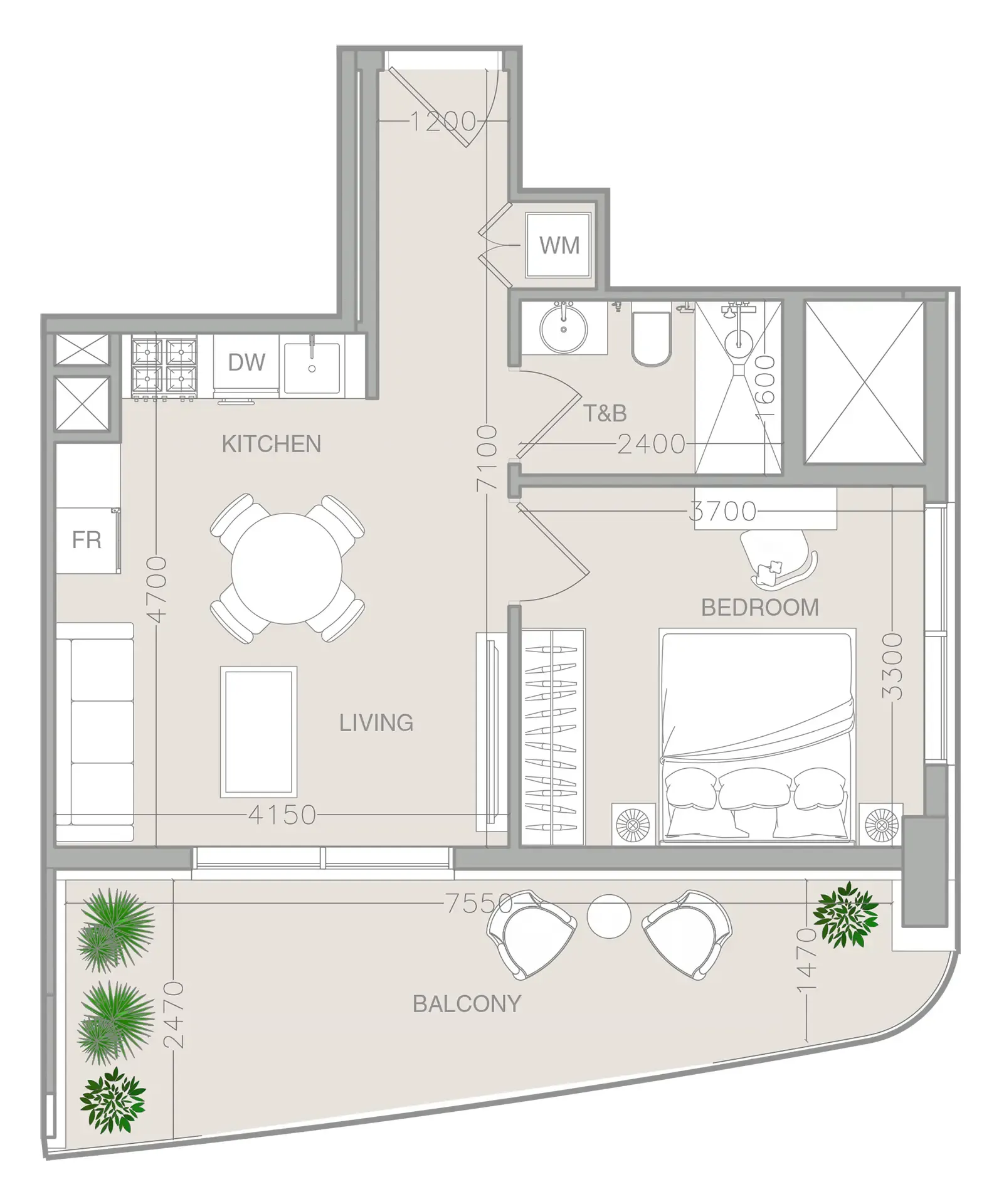 1 BR layout at ELAR1S Axis