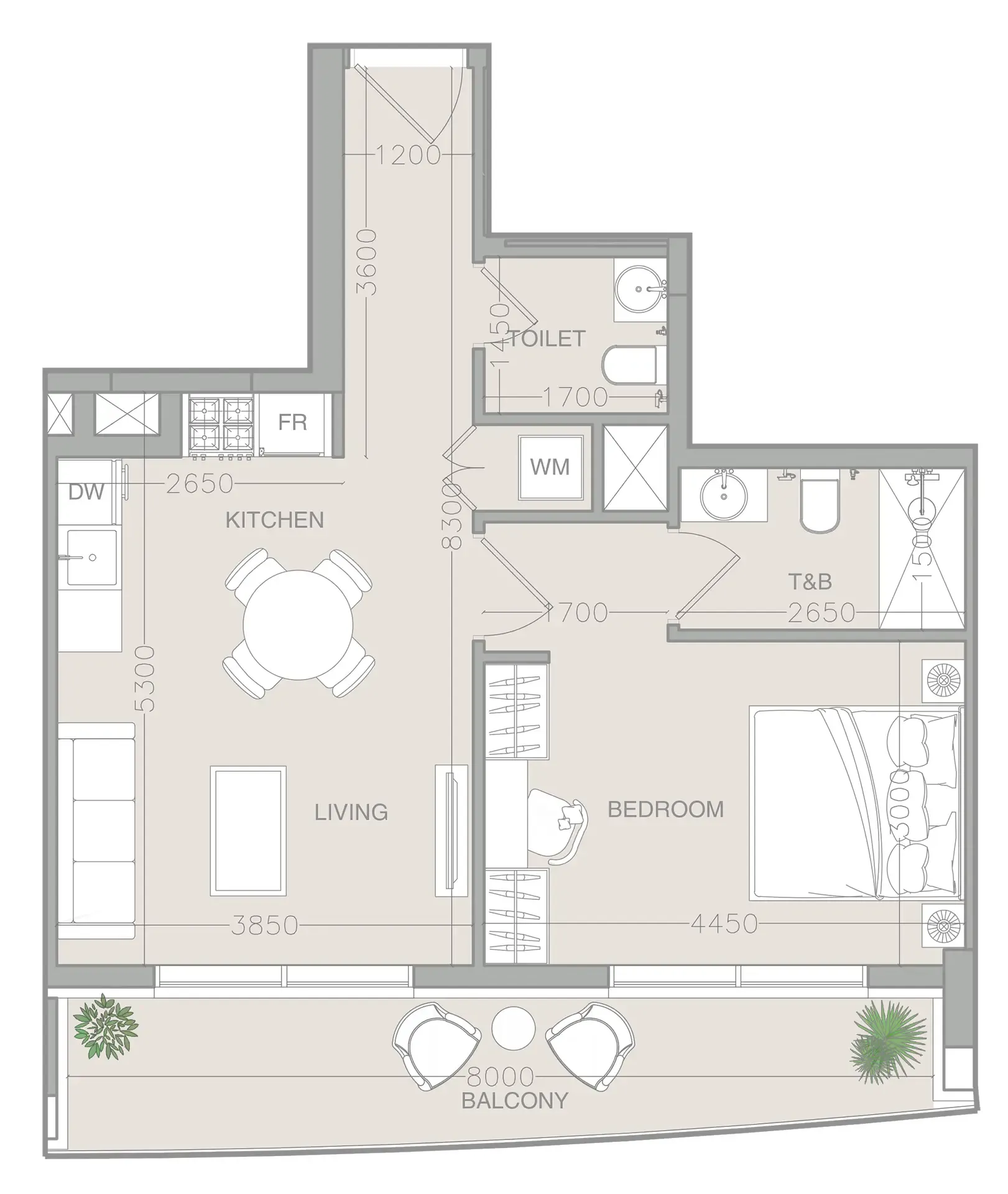 1 BR layout at ELAR1S Axis