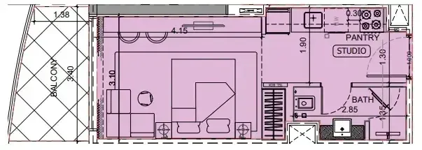 0 BR layout at Project Maybach
