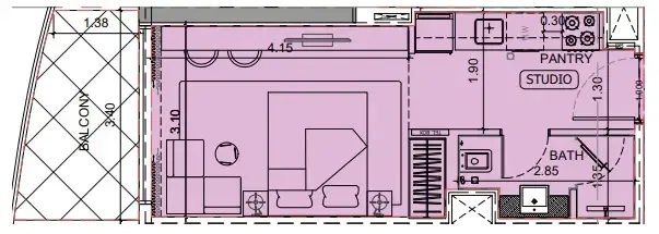 0 BR layout at Project Maybach