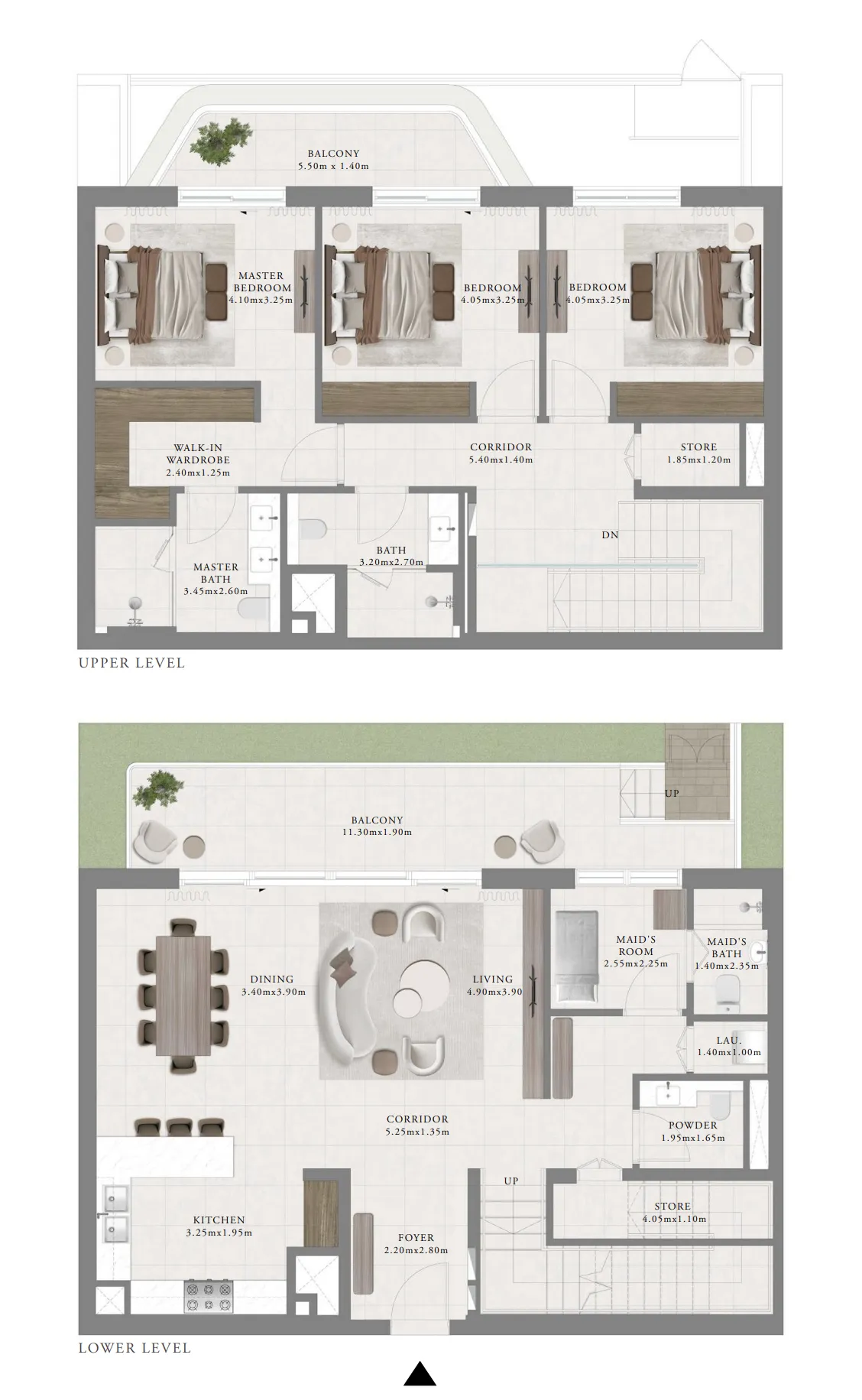 3 BR layout at Sera 2