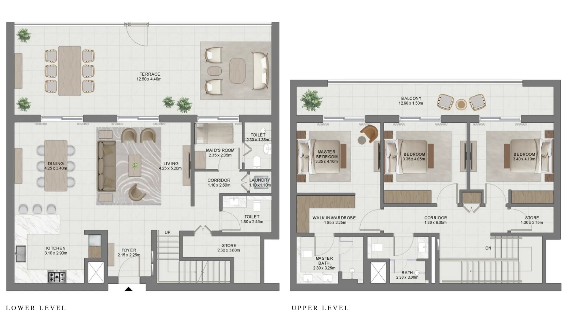 3 BR layout at Golf Hills