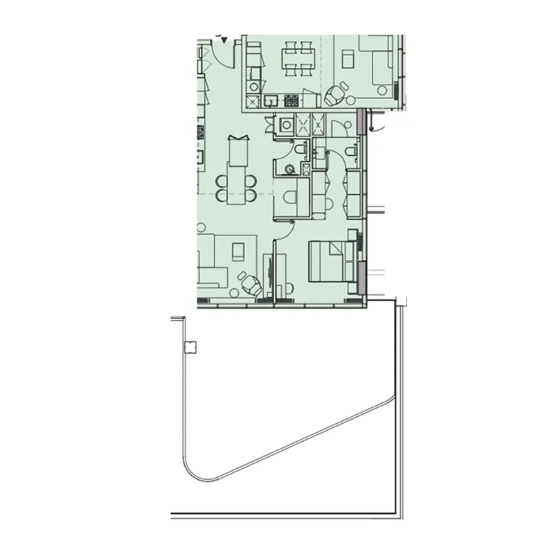 1 BR layout at Wynwood Horizon