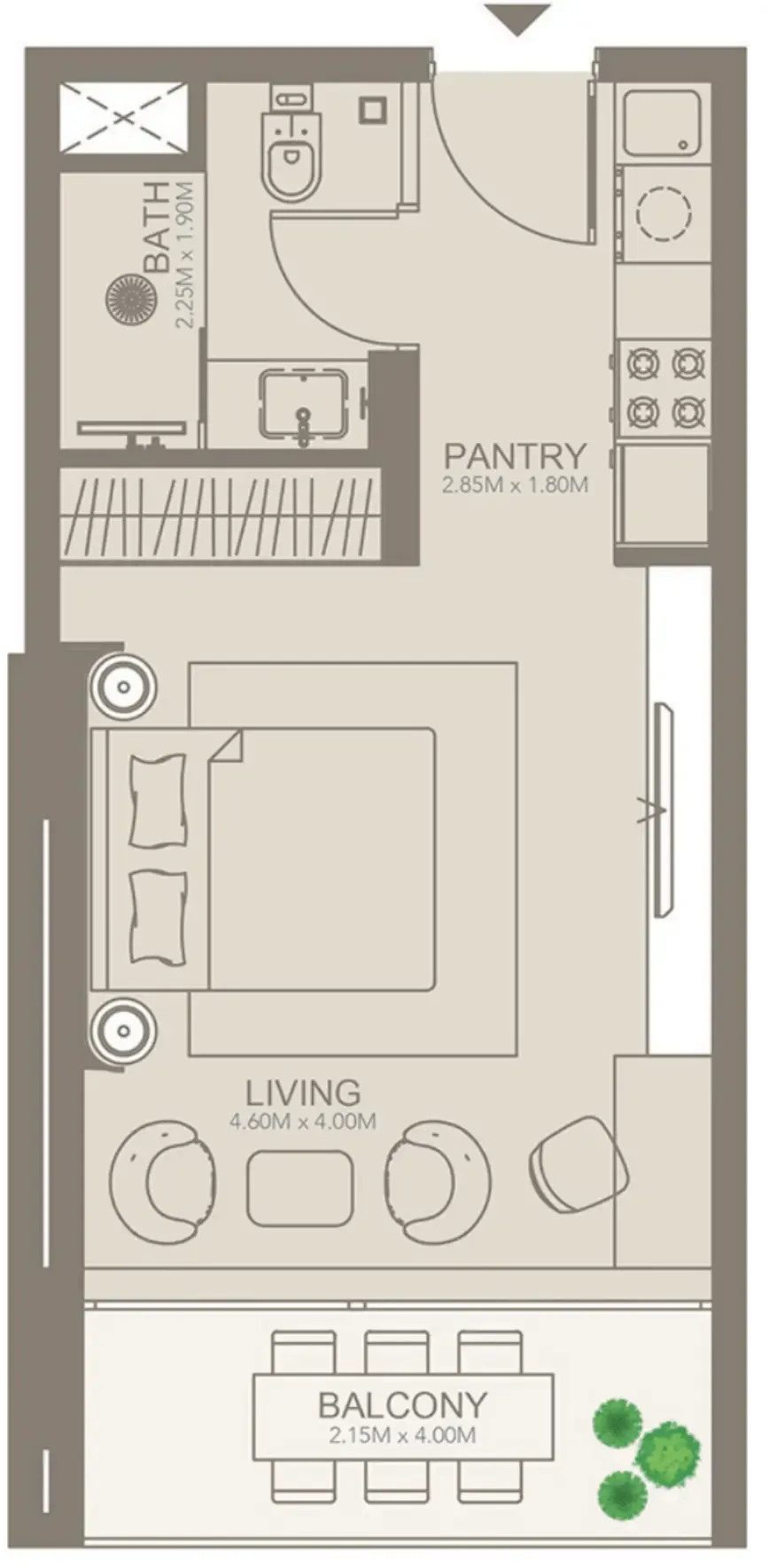 0 BR layout at Golf Grove by Regent