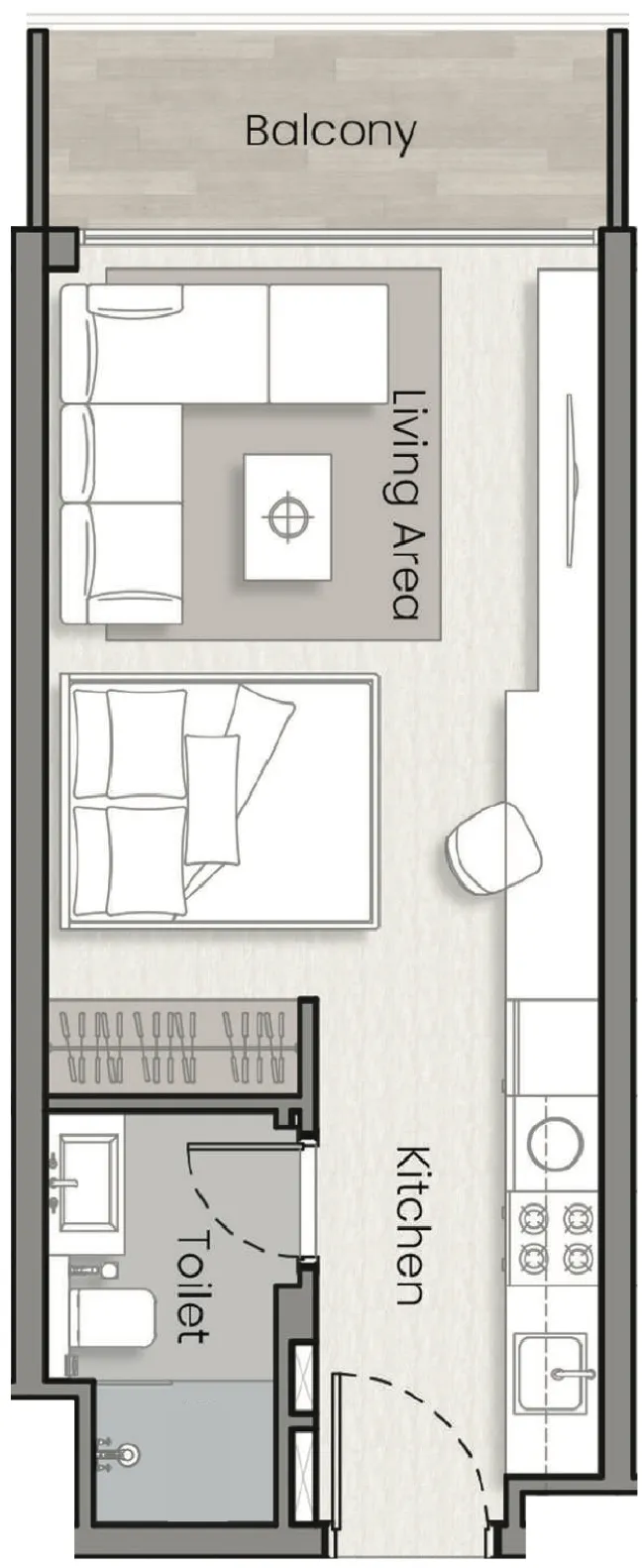 0 BR layout at Havelock Heights
