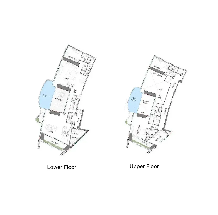 Safa One de Grisogono 4 BR floor plan - Safa Park, Dubai - by DAMAC