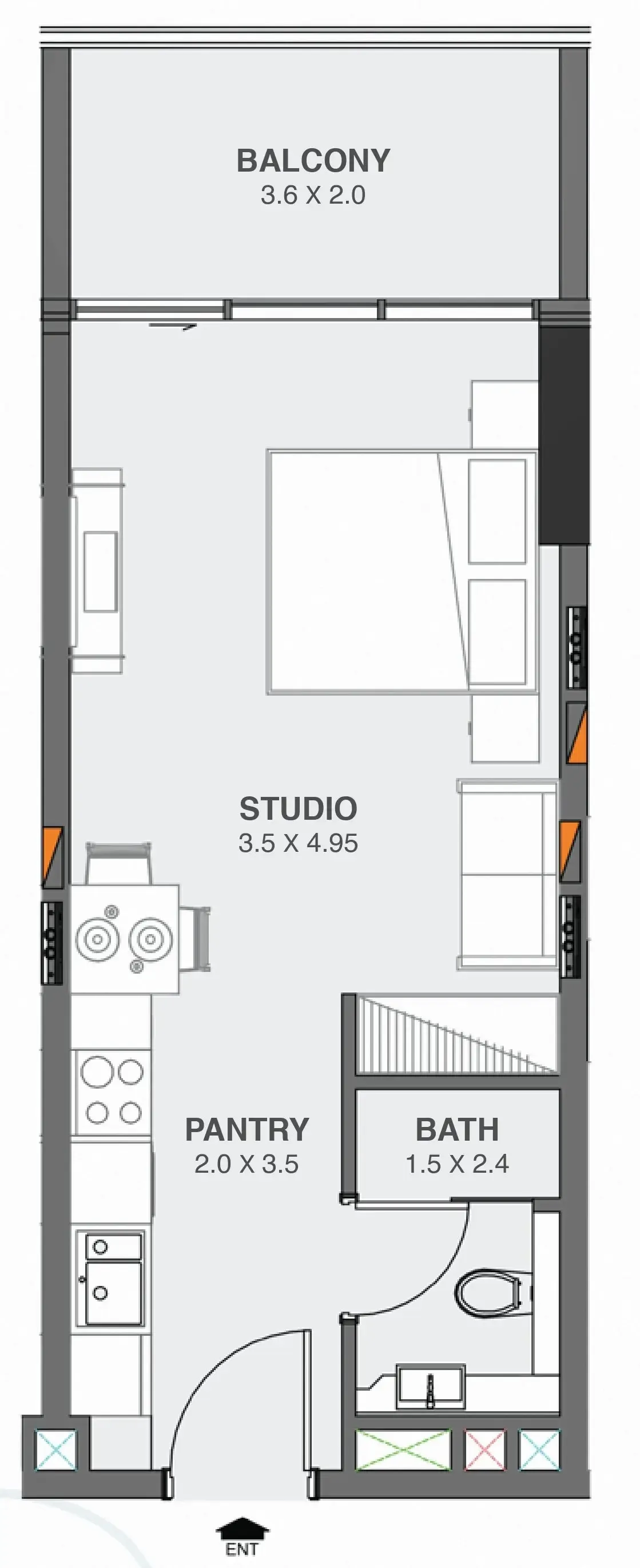 0 BR layout at Floarea Oasis