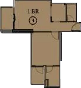 1 BR layout at Seslia Tower