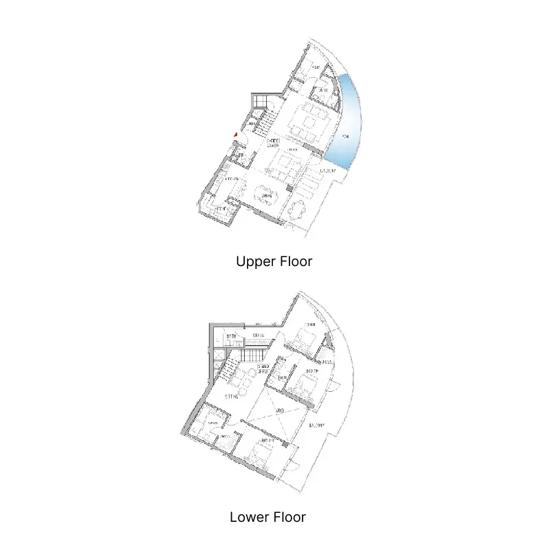 3 BR layout at Canal Heights